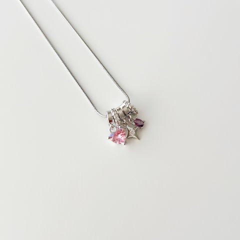 Royn Grey Steel Necklace | Çelik Kolye