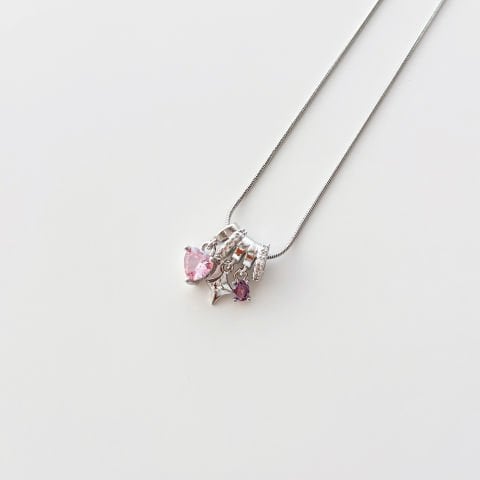 Royn Grey Steel Necklace | Çelik Kolye