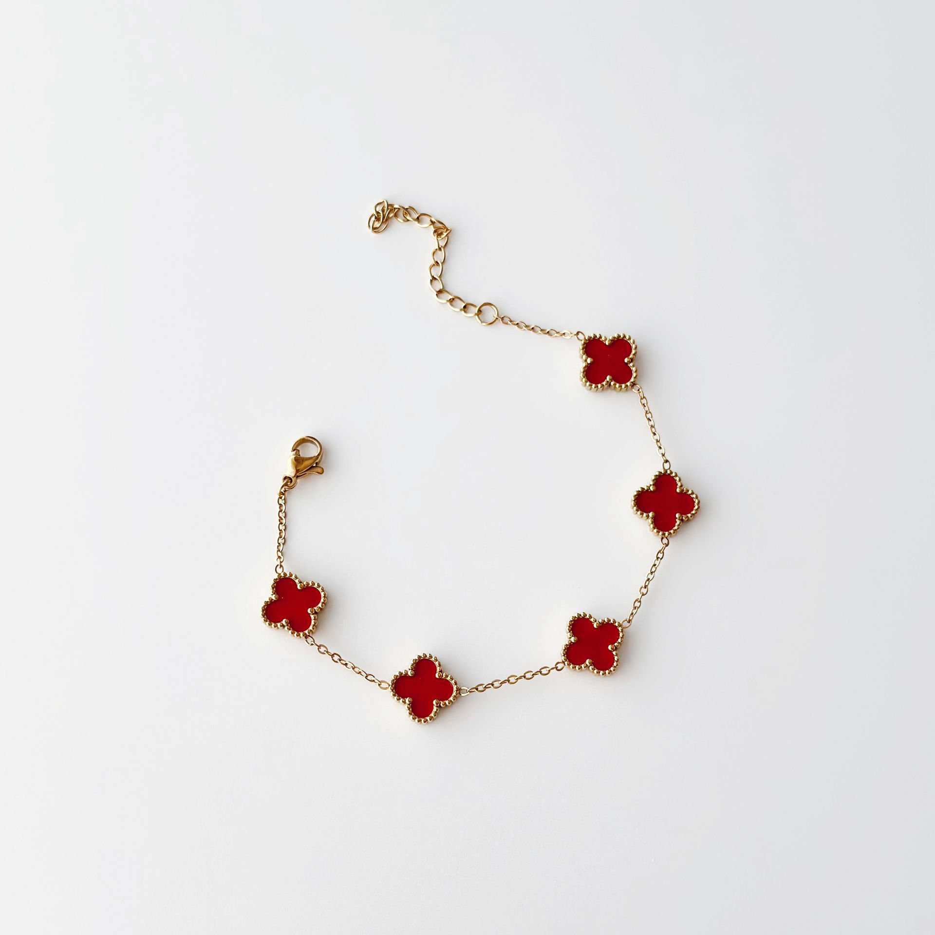 Richy Red Steel Bracelet | Bileklik