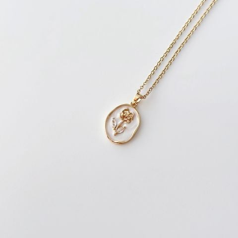 Wi Rosy Steel Necklace | Çelik Kolye