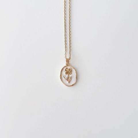 Wi Rosy Steel Necklace | Çelik Kolye