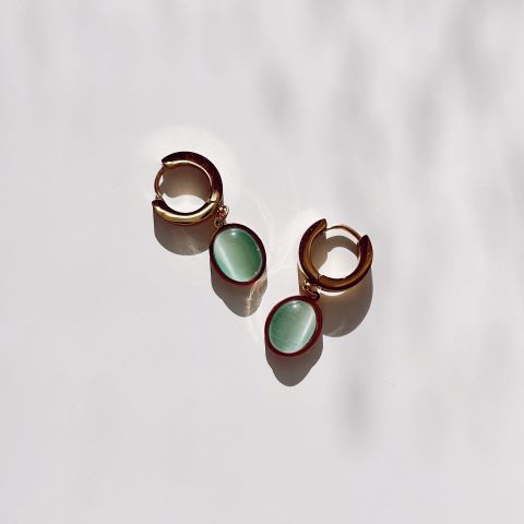 Caterina Sforza Steel Earring | Çelik Küpe