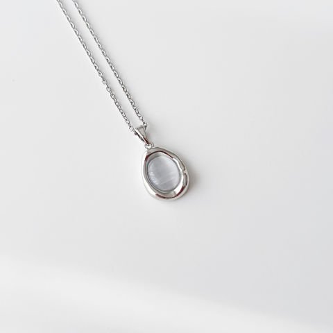 Perin Grey Steel Necklace | Çelik Kolye