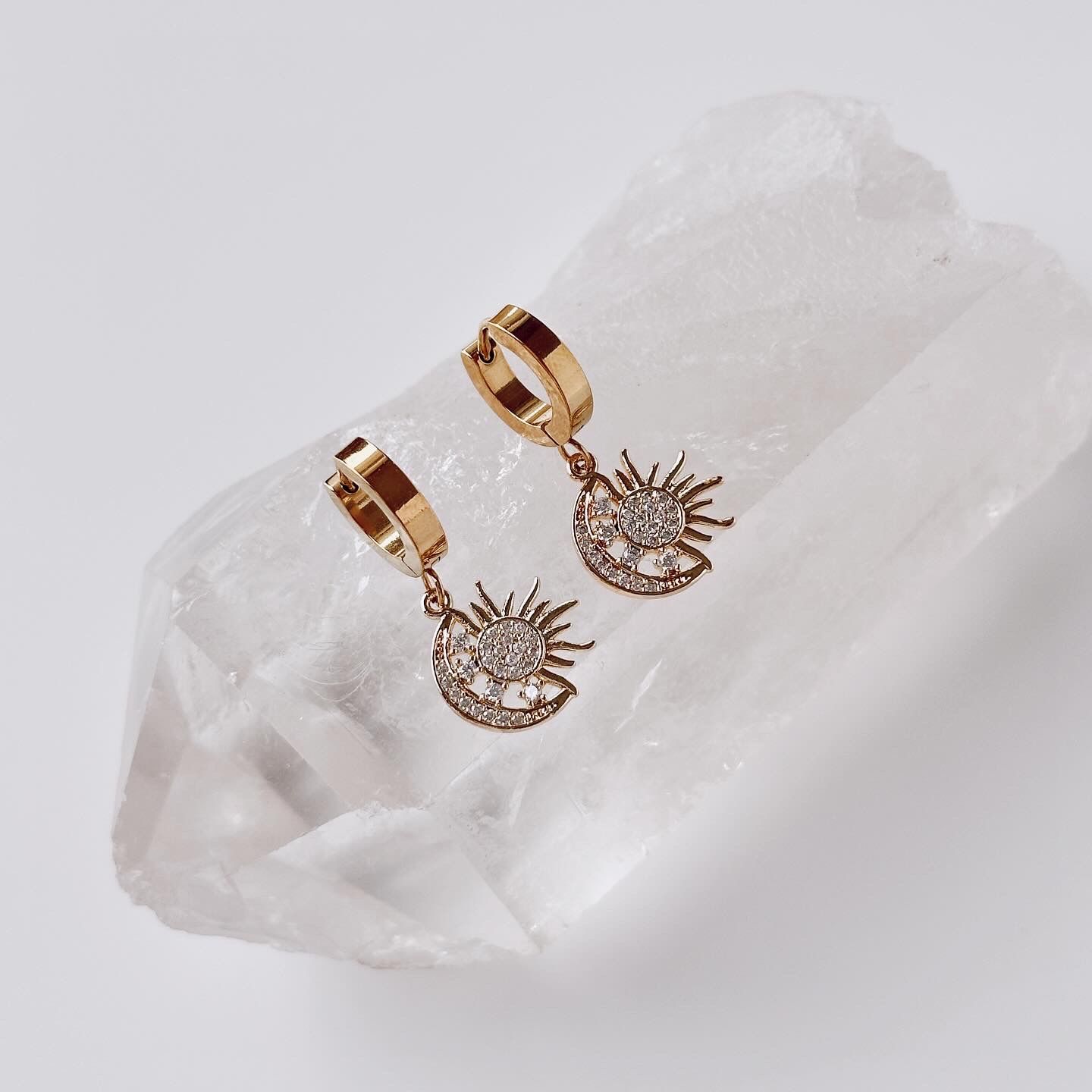 Sun Steel Earring | Çelik Küpe