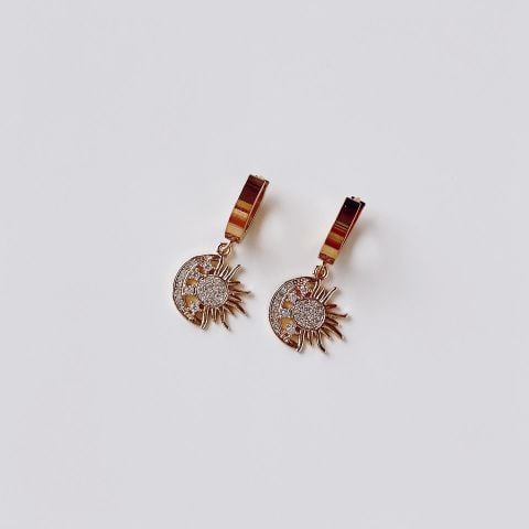 Sun Steel Earring | Çelik Küpe