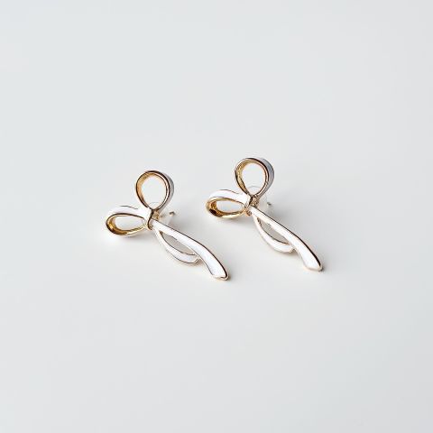 Beggy White Steel Earring | Çelik Küpe
