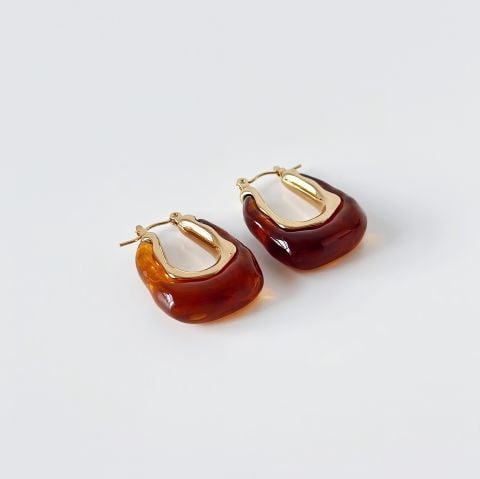 Marie Steel Earring | Çelik Küpe