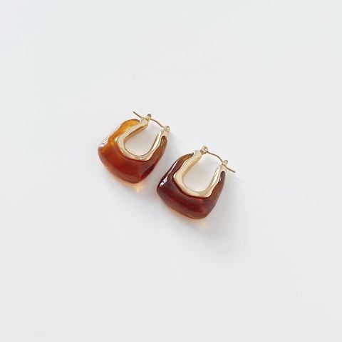 Marie Steel Earring | Çelik Küpe