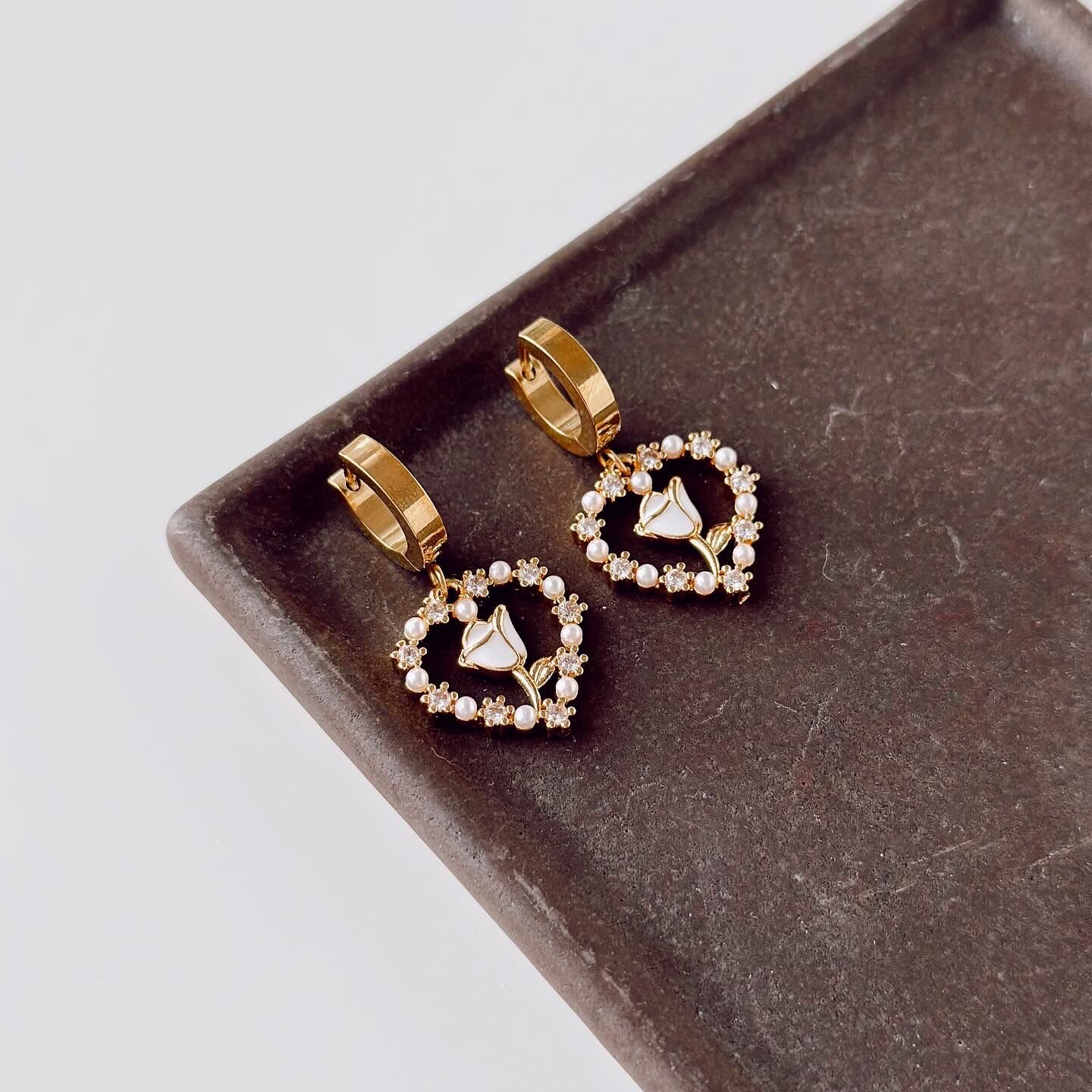 Romantica Steel Earring | Çelik Küpe