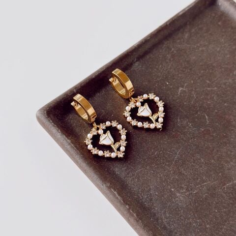 Romantica Steel Earring | Çelik Küpe
