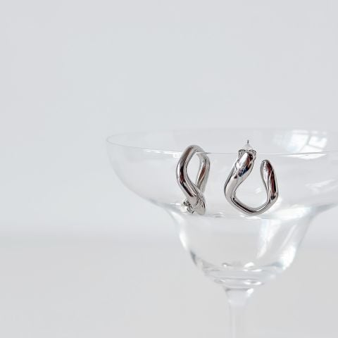 Huly Steel Earring | Çelik Küpe