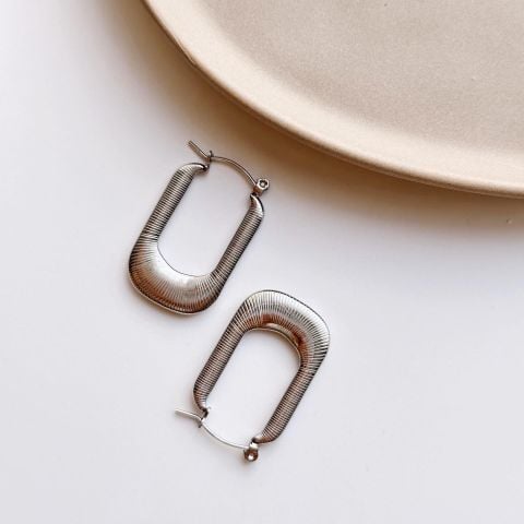 The Grain Steel Earring