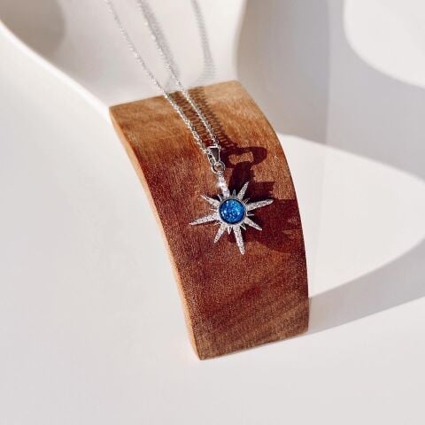 Sphere Grey Steel Necklace | Çelik Kolye