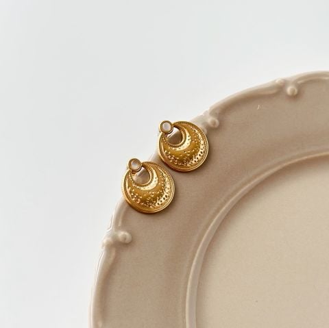 Seran Steel Earring | Çelik Küpe