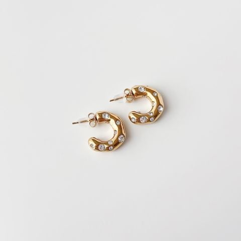 Jeila Steel Earring | Çelik Küpe