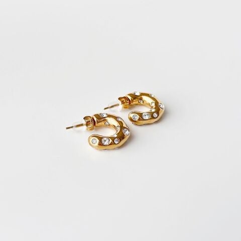Jeila Steel Earring | Çelik Küpe