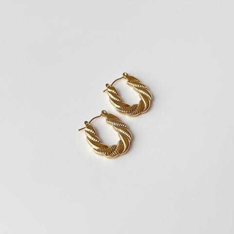 Bevie Steel Earring | Çelik Küpe