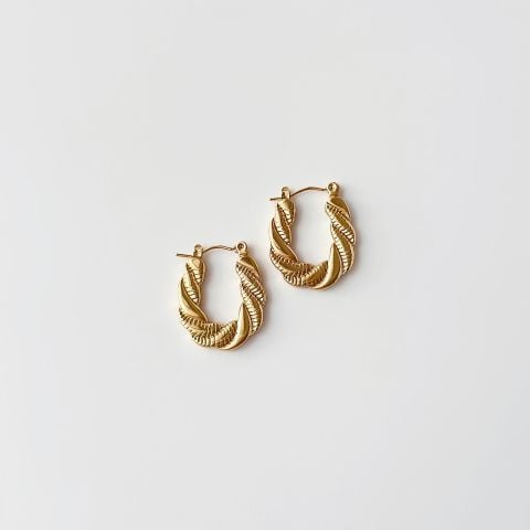 Bevie Steel Earring | Çelik Küpe