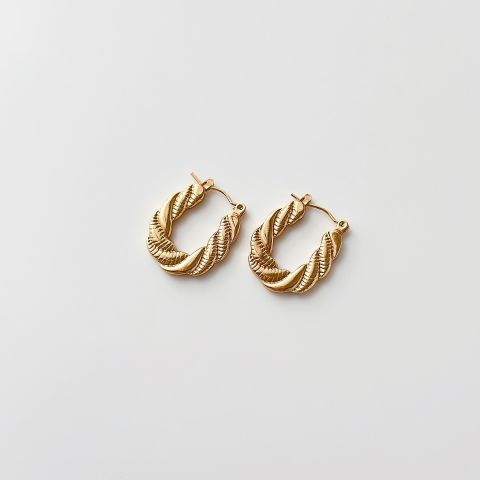 Bevie Steel Earring | Çelik Küpe