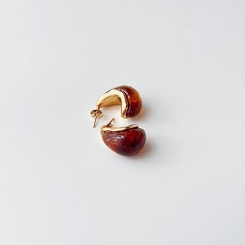 Moca Steel Earring | Çelik Küpe