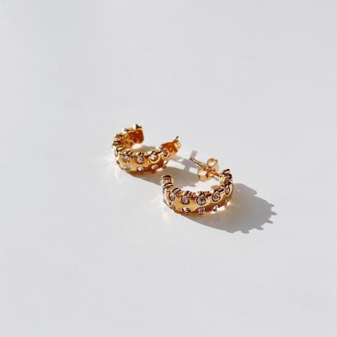 Vanessia Steel Earring | Çelik Küpe