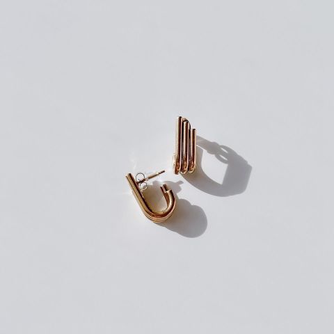 Volume Steel Earring | Çelik Küpe