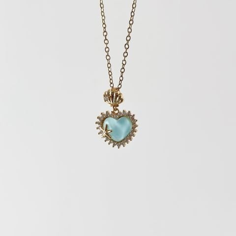 Love Shell Steel Necklace | Çelik Kolye