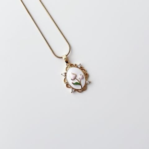 Tulip Steel Necklace | Çelik Kolye