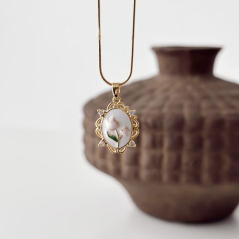 Tulip Steel Necklace | Çelik Kolye
