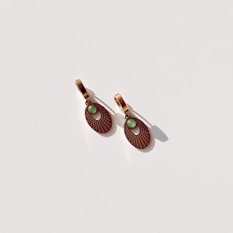 Retro 90's  Steel Earring | Çelik Küpe