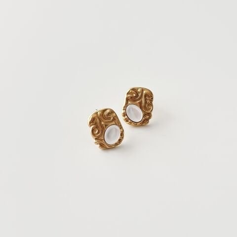 Leun Steel Earring | Çelik Küpe