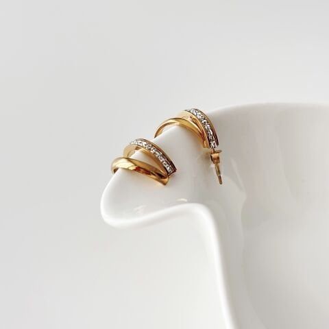 Keny Steel Earring | Çelik Küpe