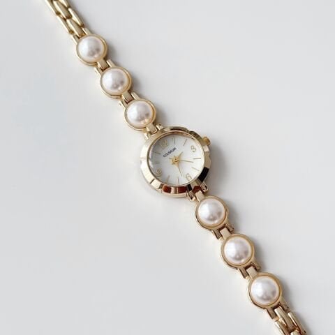 Pearly Gold Watch | Saat