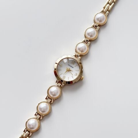 Pearly Gold Watch | Saat