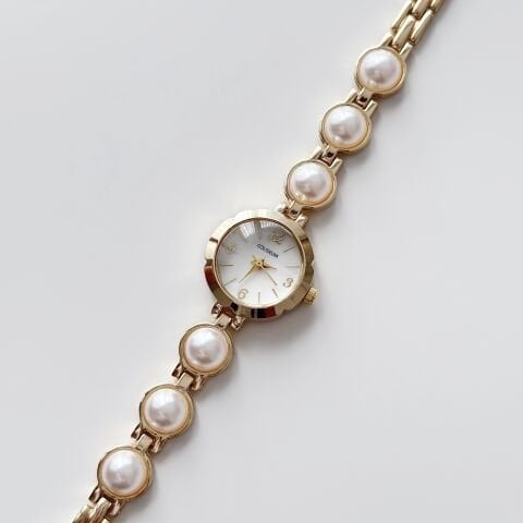 Pearly Gold Watch | Saat