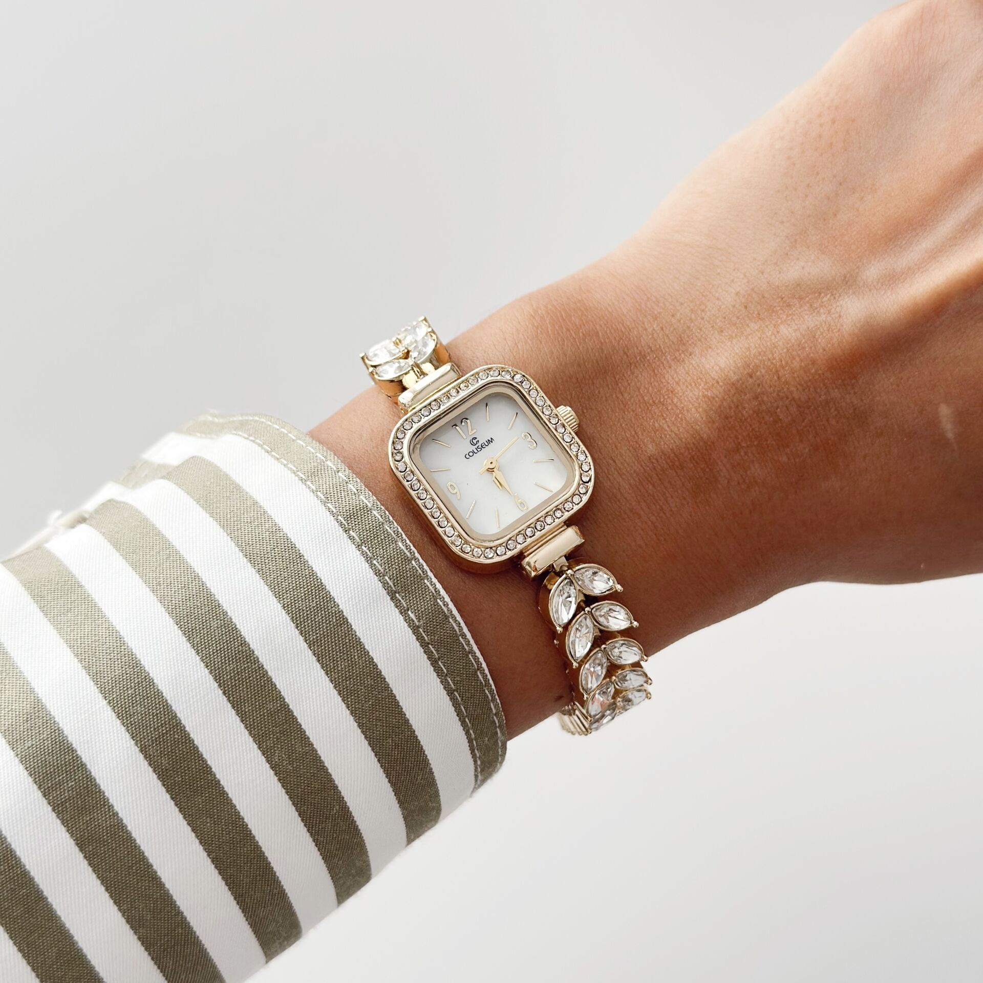 Herringbone Gold Watch | Saat