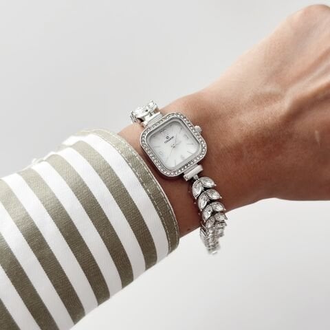 Herringbone Grey Watch | Saat