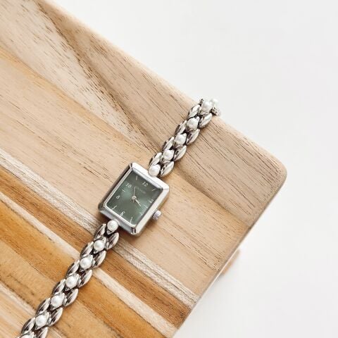 Helena Grey-Green Watch | Saat