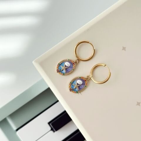 Art 10 Steel Earring | Çelik Küpe