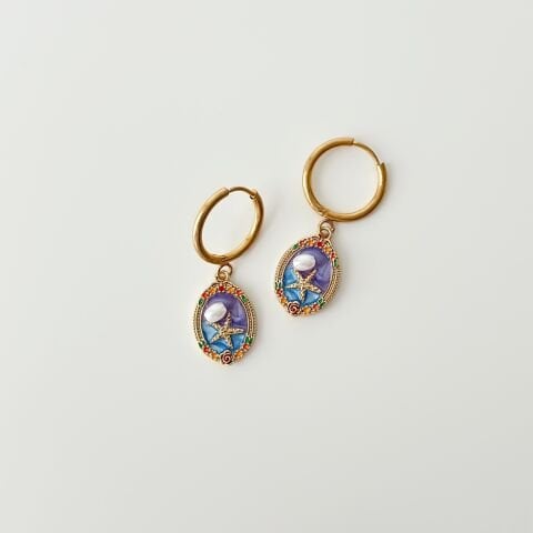 Art 10 Steel Earring | Çelik Küpe