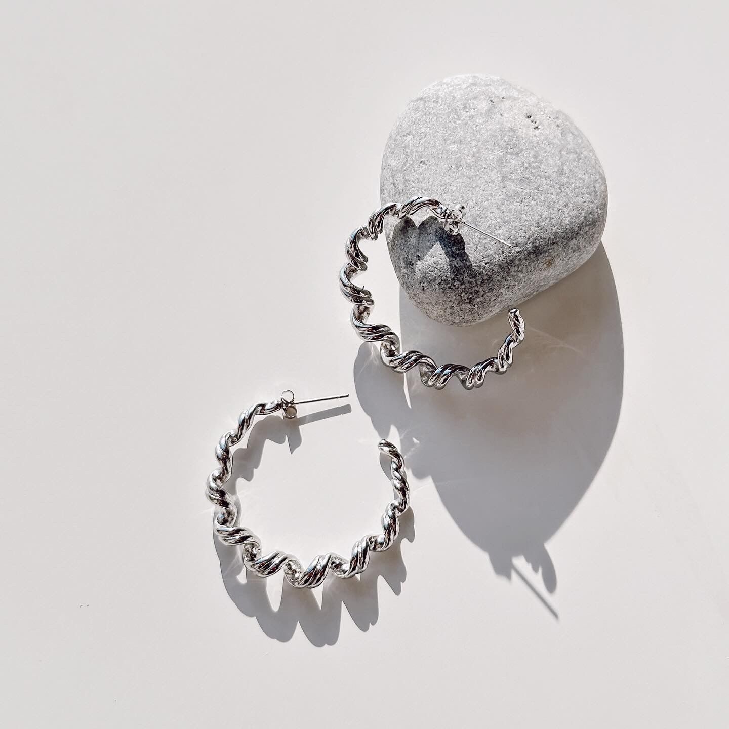 Heak Grey Steel Earring | Çelik Küpe
