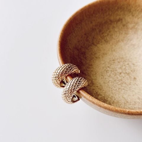 Mevi Steel Earring | Çelik Küpe
