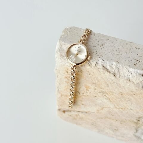 Nadia Gold Pink Watch | Saat