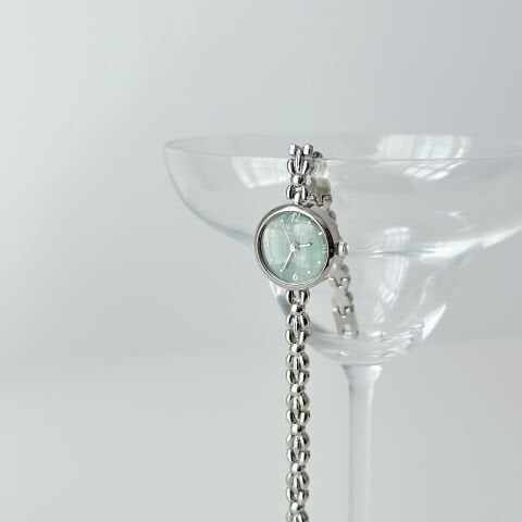 Nadia Grey-Green Watch | Saat