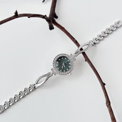 Meghan Grey-Green Watch | Saat