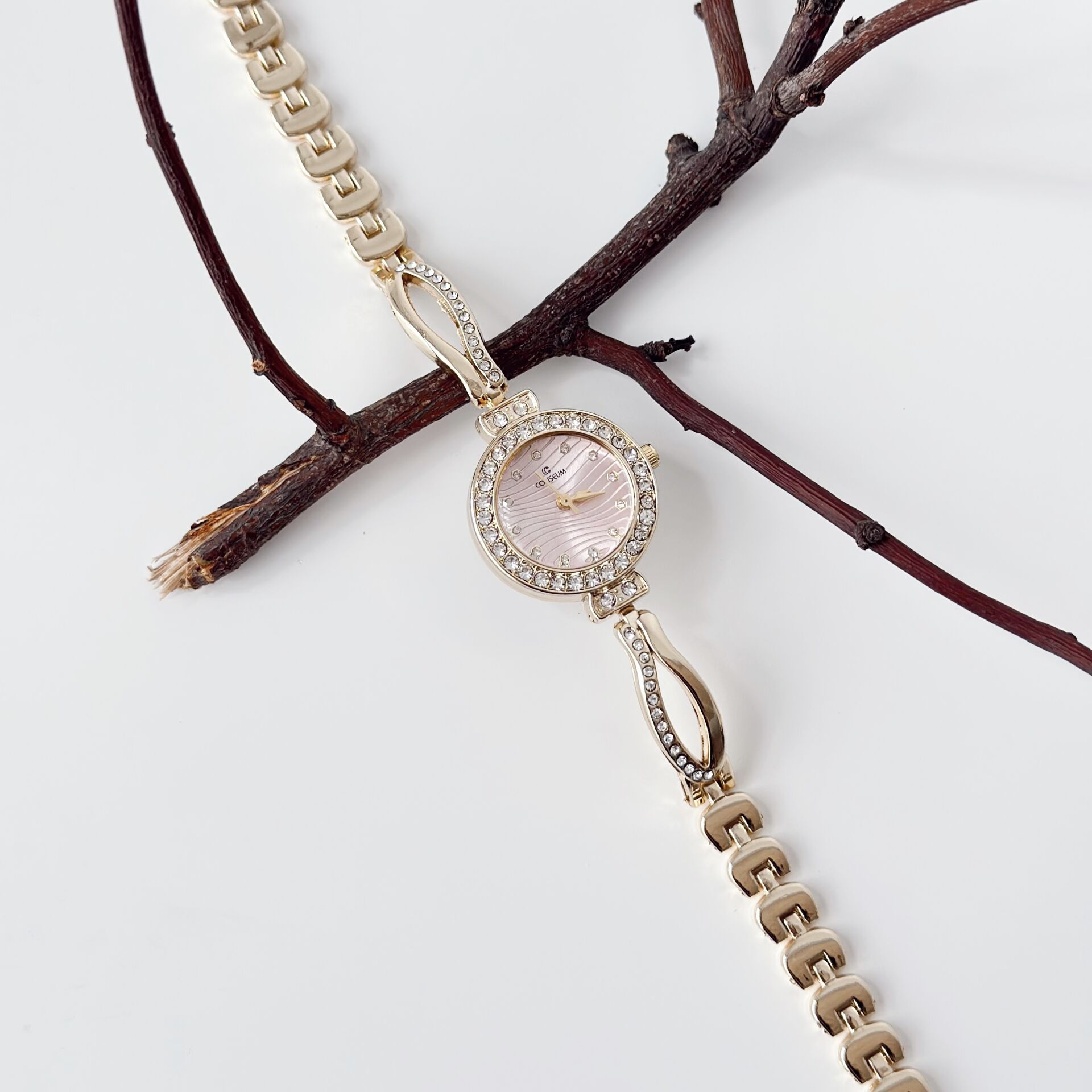 Meghan Gold-Pink Watch | Saat