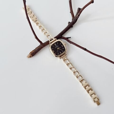 Feal Gold-Black Watch | Saat