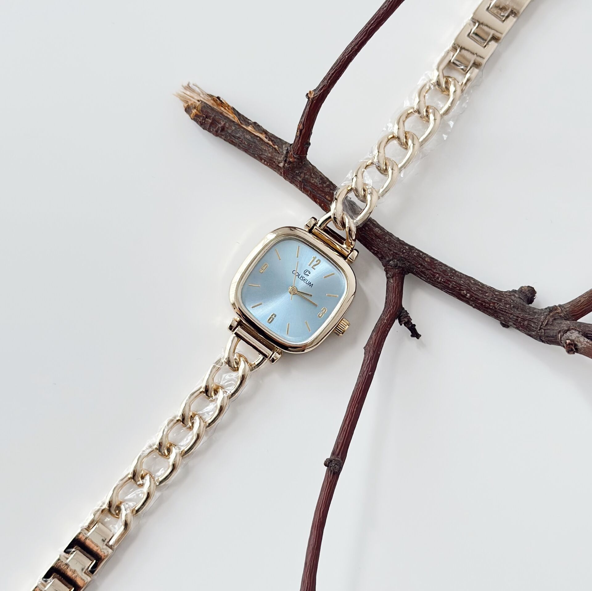 Feal Gold-Blue Watch | Saat