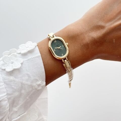 Beca 90's Gold-Green Watch | Saat