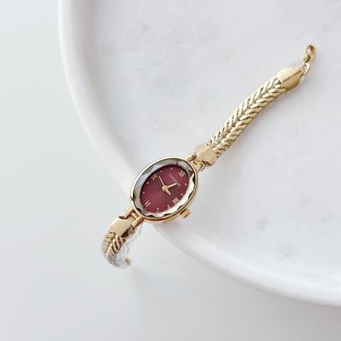 Aren Gold-Red Watch | Saat